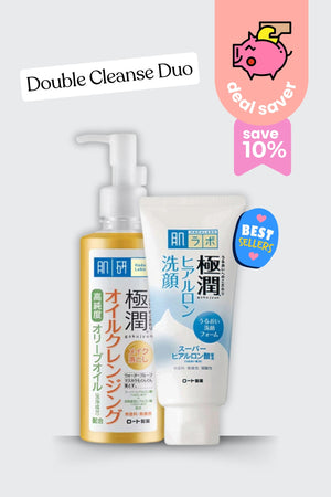 Hada Labo Gokujyun Cleansing Oil + Wash (Double Cleanse Duo) - 2pcs