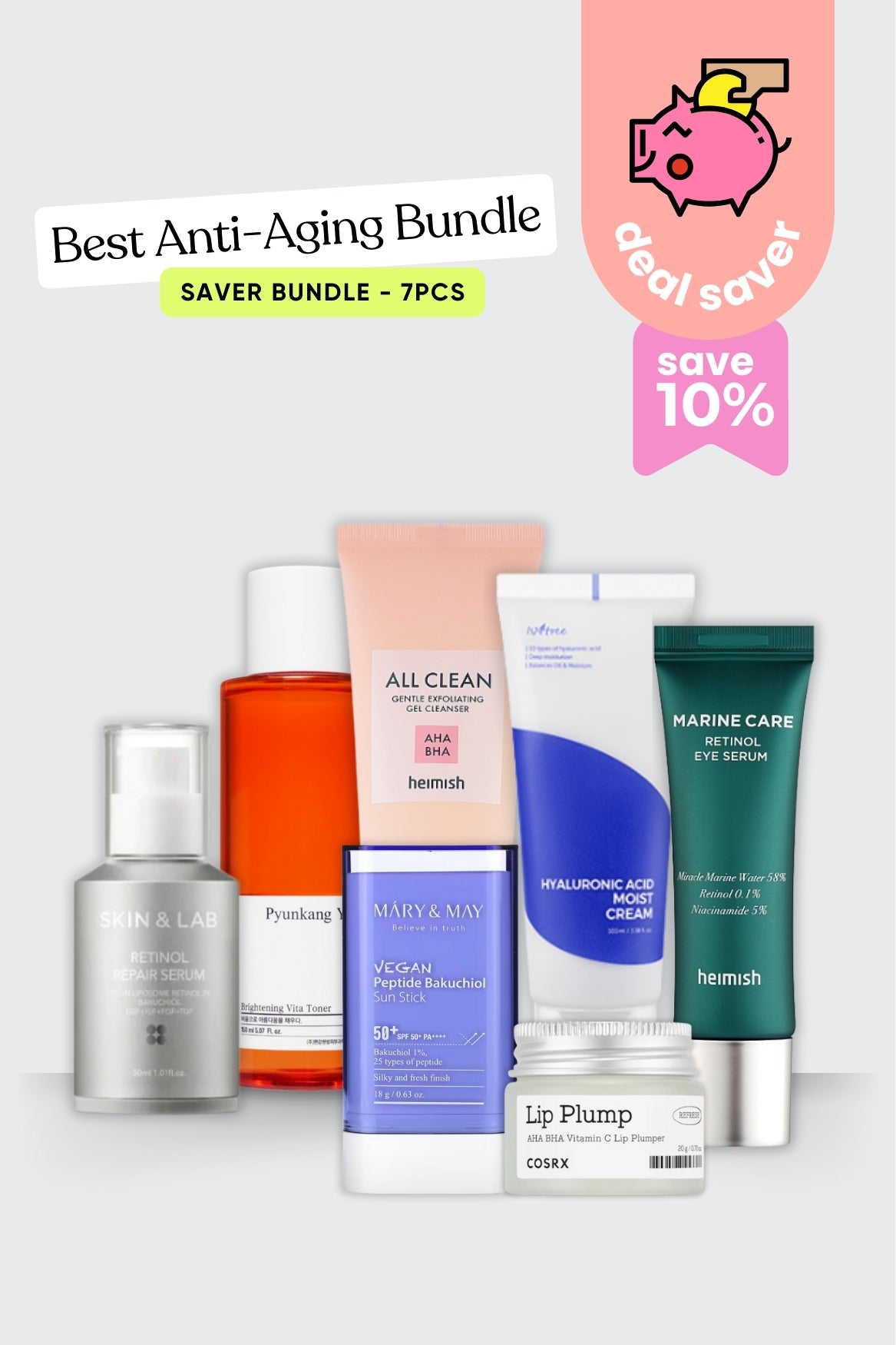 Best Anti-Aging Bundle - Saver Bundle - 7pcs